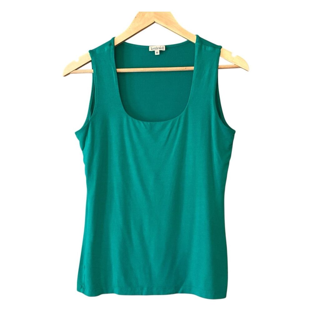 KETTLEWELL Deep Lagoon Green Soft Square Tank Top